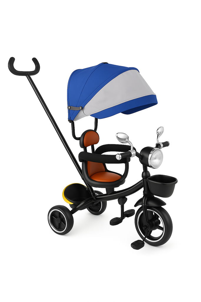 TRCICLO DE PEDALES PARA NIÑO AZUL Y ROJO