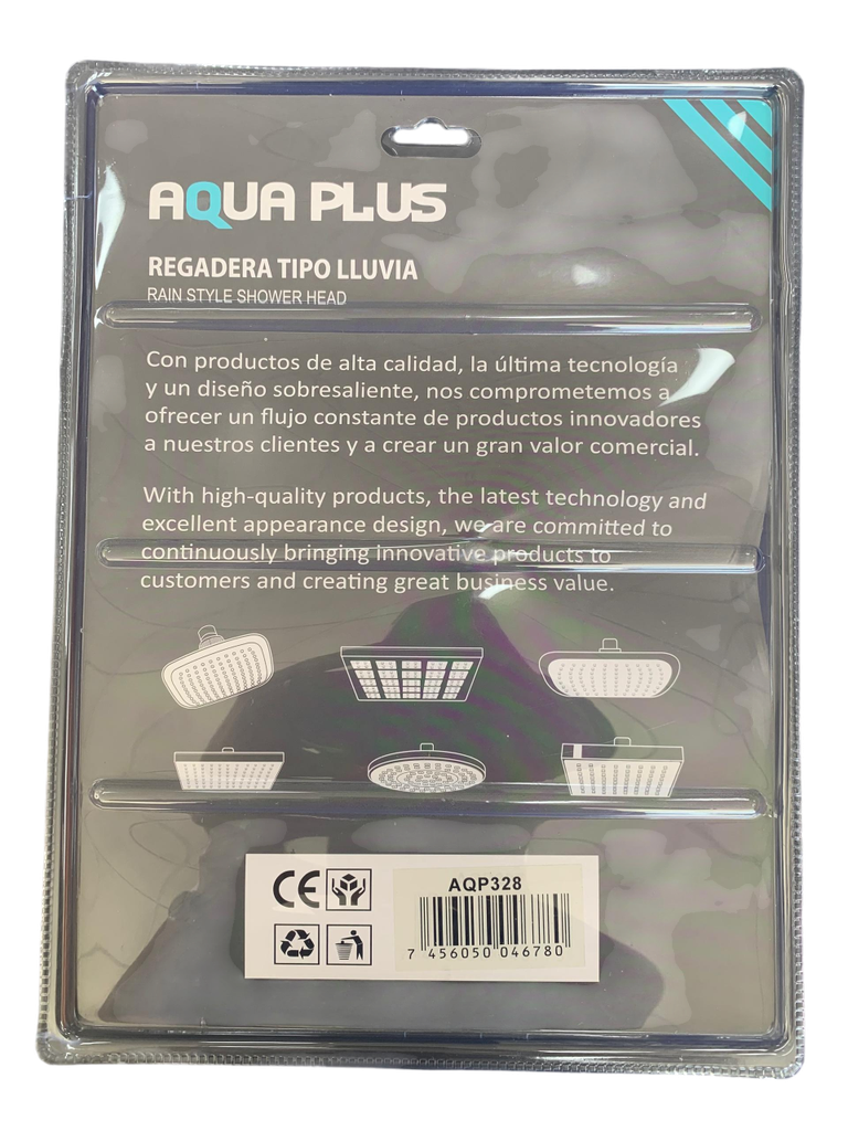 DUCHA PLAFON CUADRADA CON BRAZO 