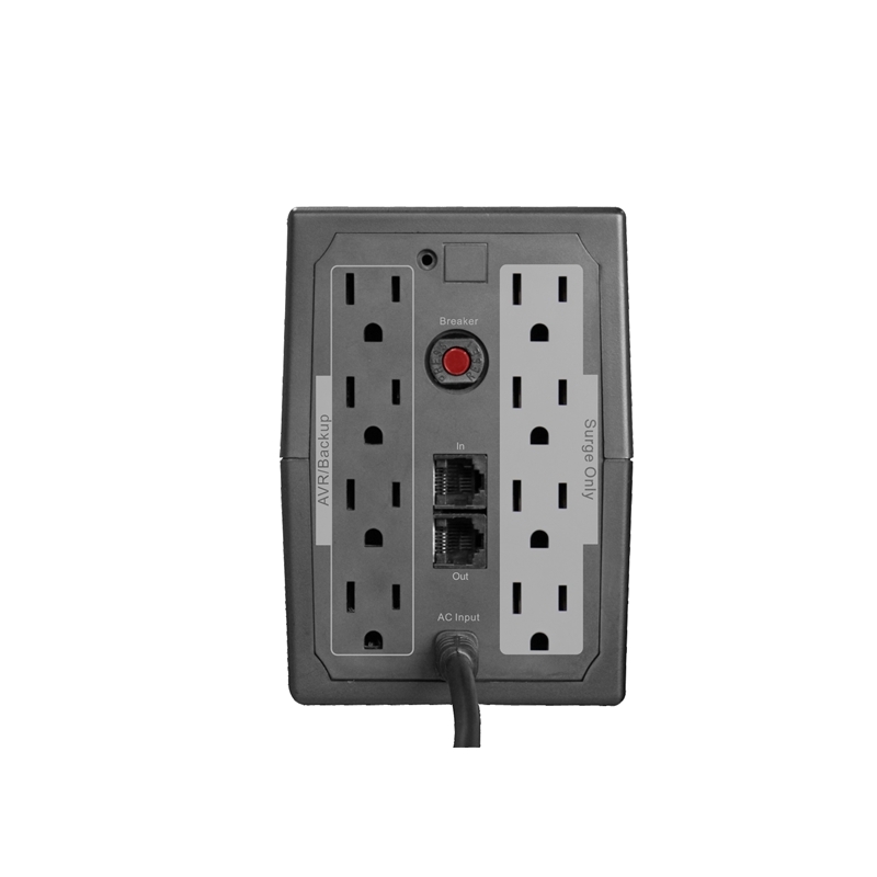 APlus PLUS 5E-800N UPS Backup 800VA para PC escritorio, Line Interactive UPS 800VA/480W, 8 Salidas