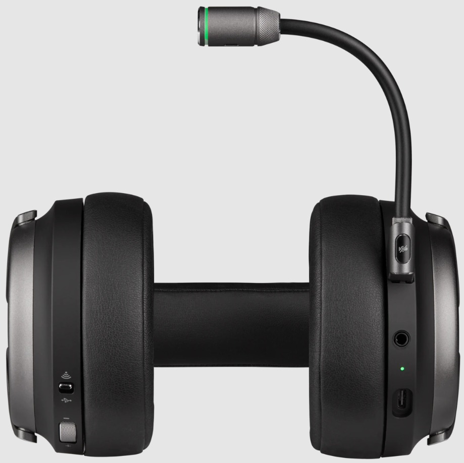 CORSAIR VIRTUOSO RGB WIRELESS SE - CONEXION 3.5MM, USB,USB TYPE C,SLIPSTREAM WIRELESS / PLACA DE ALUMINIO / CAP DE MICROFONO 9,5MM / COMPATIBLE WITH P