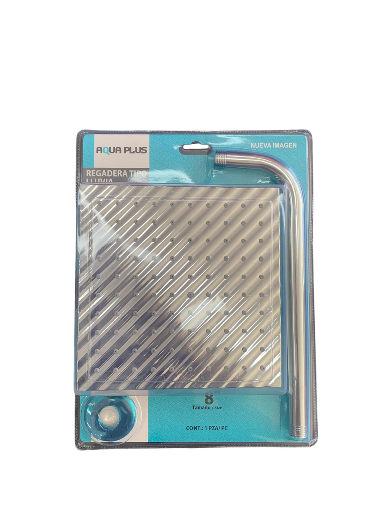 DUCHA PLAFON CUADRADA CON BRAZO 