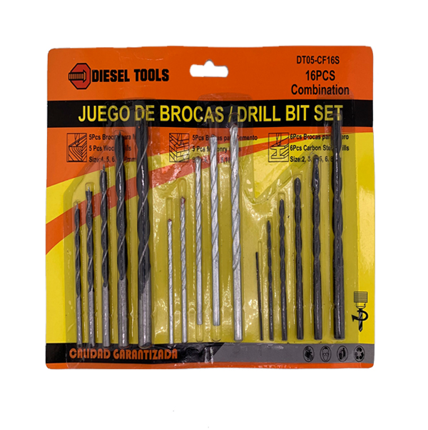 SET DE BROCA 16 PZS ( BARRENA)