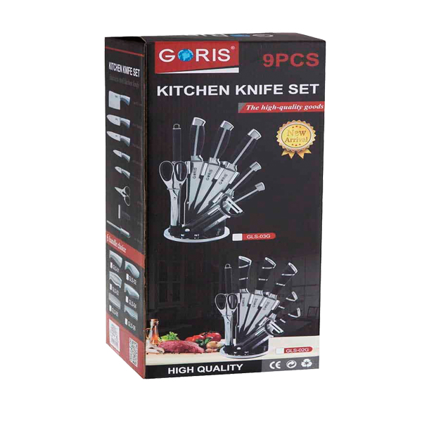 SET DE CUCHILLOS DE COCINA 9 PZS