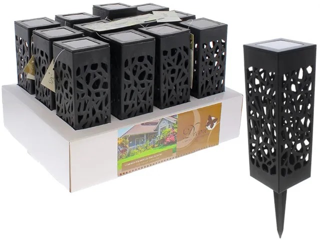 LAMPARA SOLAR LED PARA JARDIN 5.7X38.5 CM