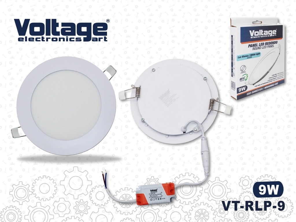 PANEL LED REDONDO 9W