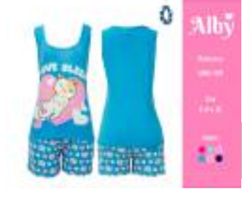 PIJAMA DAMA CAMISETA Y SHORT