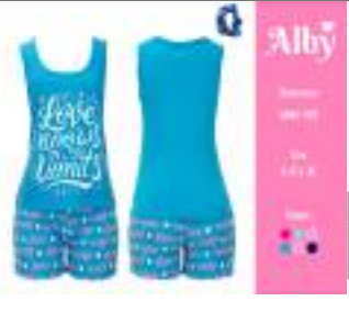 PIJAMA DAMA CAMISETA Y SHORT