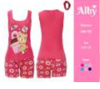 PIJAMA DAMA CAMISETA Y SHORT