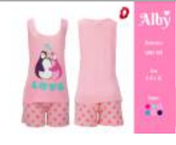 PIJAMA DAMA CAMISETA Y SHORT