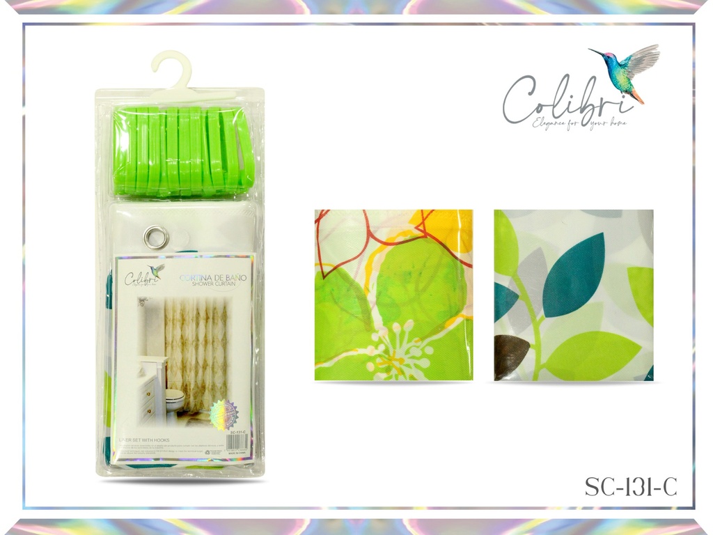 CORTINA DE BAÑO PEVA 0.035MM