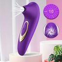 Vibrador de Mamilla y Clítoris para Estimulación, Juguetes Eróticos Orales para Principiantes, Estimulador Vibratorio con 10 Modos de Succión para Mujeres y Parejas