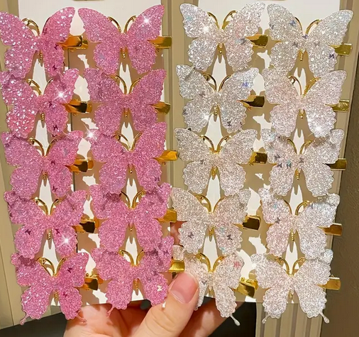 HORQUILLA PARA EL CABELLO EN FORMA DE MARIPOSA (PAR)