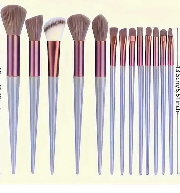 KIT DE 13 BROCHAS PARA MAQUILLAJE