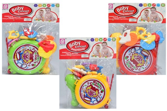 SET DE TAMBOR Y MARACAS PARA BEBE