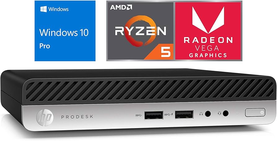 Mini PC HP EliteDesk 705 G4 / Amd Ryzen 5 Pro 2400G / 8 Gb Ram / 500 Gb Hdd / SFF / B RU126