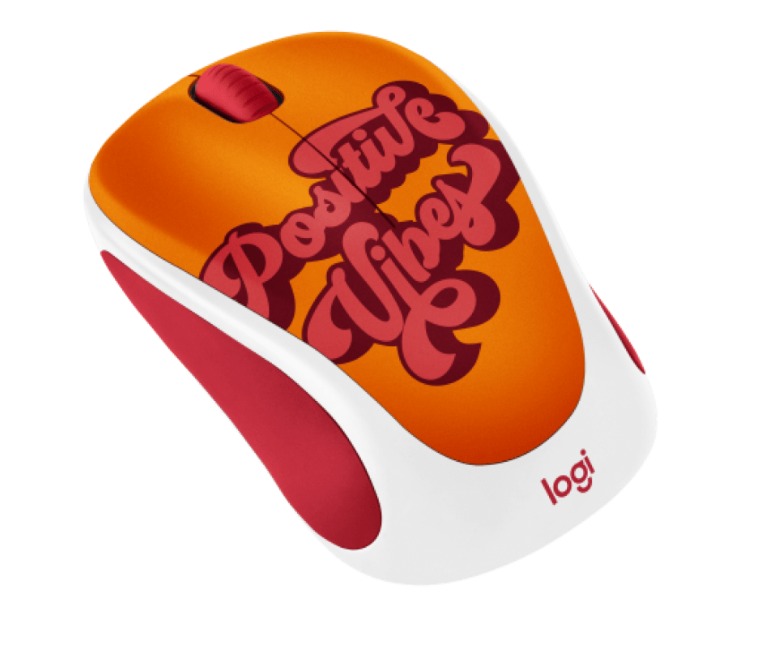 LOGITECH M317C POSITIVE VIBES / RATÓN INALÁMBRICO PARA PORTATILES / NANO RECEPTOR USB / SUJECIÓN CÓMODA