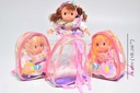 MUÑECA PLASTICA 12¨ CON MOCHILA