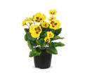 Arreglo floral artificial en maceta grande
